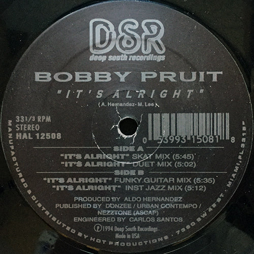 BOBBY PRUIT // IT'S ALRIGHT (4VER)