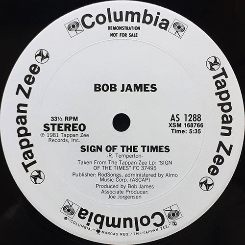 BOB JAMES // SIGN OF THE TIMES (5:35) – next records japan