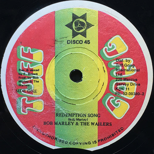 BOB MARLEY & THE WAILERS // REDEMPTION SONG / ZION EXPRESS