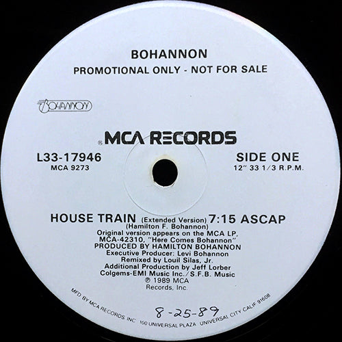 BOHANNON // HOUSE TRAIN (4VER)