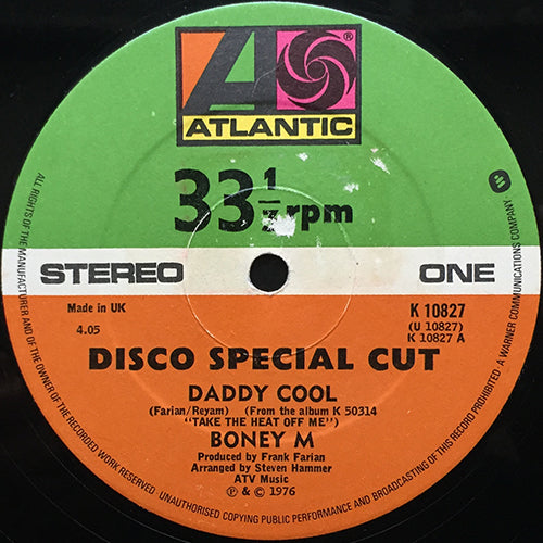 BONEY M // DADDY COOL / NO WOMAN NO CRY