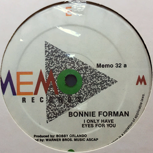 BONNIE FORMAN // I ONLY HAVE EYES FOR YOU (4:57) / INST (5:04)