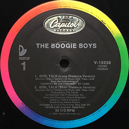 BOOGIE BOYS // GIRL TALK (4VER)