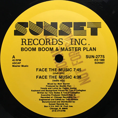 BOOM BOOM & MASTER PLAN // FACE THE MUSIC (3VER)