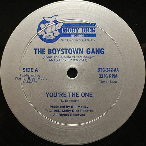 BOYS TOWN GANG // YOU'RE THE ONE (8:20) / DISCO KICKS (9:35)