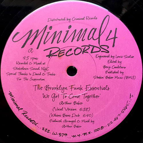 BROOKLYN FUNK ESSENTIALS // WE GOT TO COME TOGETHER (5VER)