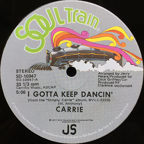 CARRIE LUCAS // I GOTTA KEEP DANCIN' (5:06) / WHAT'S THE QUESTION (5:41)