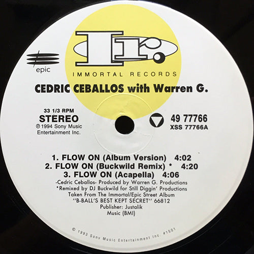 CEDRIC CEBALLOS with WARREN G. / DANA BARROS // FLOW ON (3VER) / CHECK IT (3VER)