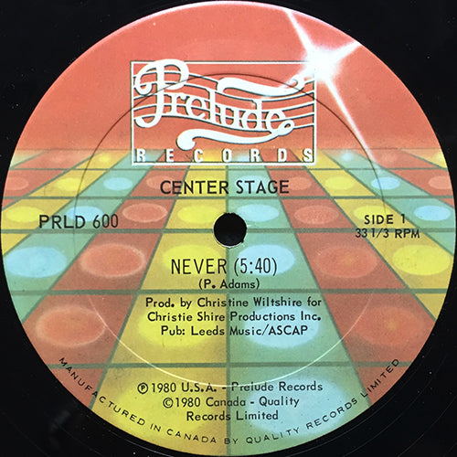 CENTER STAGE // NEVER (5:40) / ARE YOU READY (6:54)