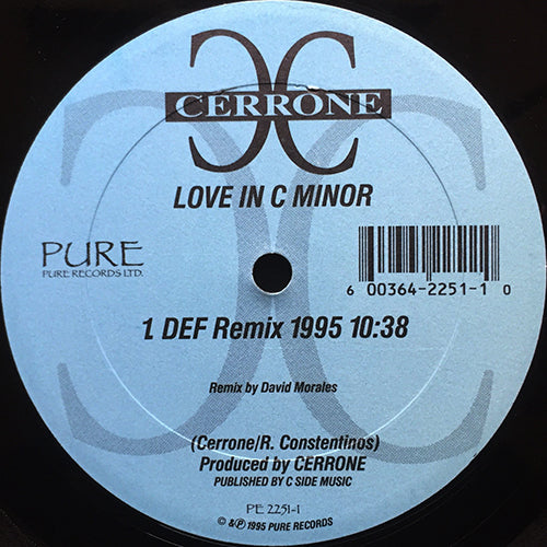 CERRONE // LOVE IN C MINOR (DEF REMIX 1995) (10:38) / (MDZ LOVE SEQUENCE) (9:44)