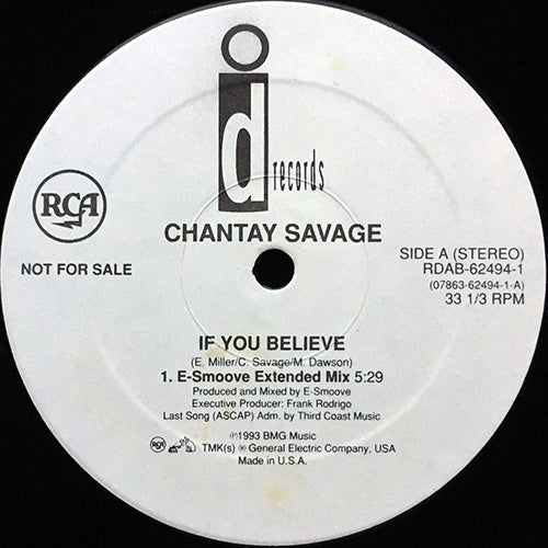 CHANTAY SAVAGE // IF YOU BELIEVE (3VER)