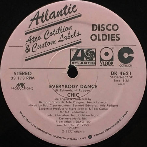 CHIC // EVERYBODY DANCE (8:25) / DANCE, DANCE, DANCE (8:21)