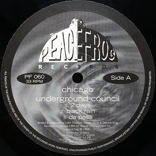 CHICAGO UNDERGROUND COUNCIL // 2 DAYS / BLACK RAIN / DA PASS / ENERGY / GROOVE THANG
