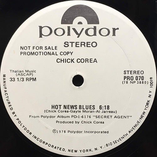 CHICK COREA // HOT NEWS BLUES (6:18)