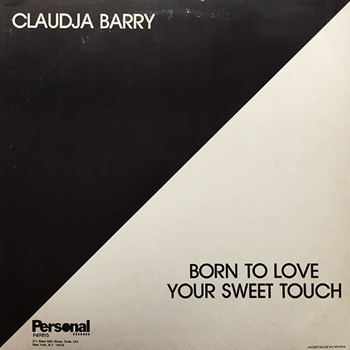 CLAUDJA BARRY // BORN TO LOVE (MULTI-MIX #4) / YOUR SWEET TOUCH (VOCAL) / (INST)