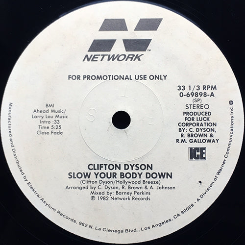 CLIFTON DYSON // SLOW YOUR BODY DOWN (5:25)