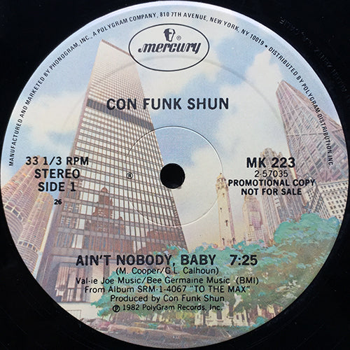 Con Funk Shun タイトなあの子 7インチレコード コン・ファンク