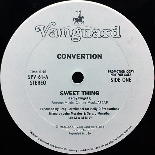 CONVERTION // SWEET THING (9:46/5:09)