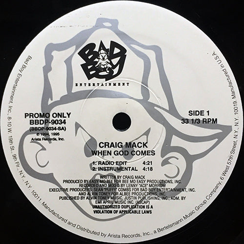 CRAIG MACK // WHEN GOD COMES (2VER) / MAKING MOVES WITH PUFF (2VER)