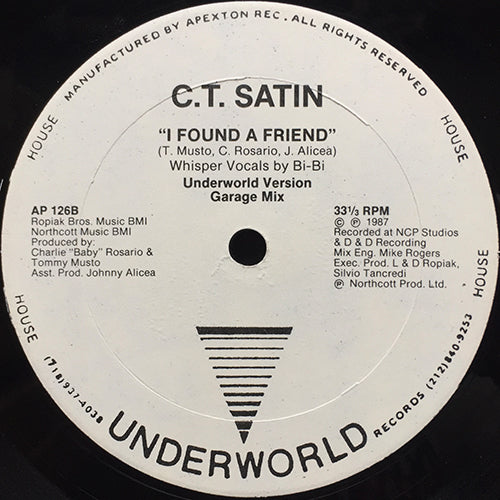 C.T. SATIN // I FOUND A FRIEND (4VER)
