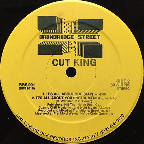 CUT KING // WHY IT GOTTA HAPPEN TO ME (2VER) / IT'S ALL ABOUT YOU (2VER)