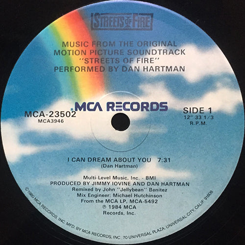 DAN HARTMAN // I CAN DREAM ABOUT YOU (7:31/4:23) / INST (4:23)