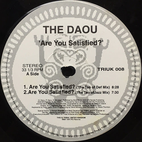 DAOU // ARE YOU SATISFIED (DAVID MORALES REMIX) (5VER) / SURRENDER YOURSELF (2VER)