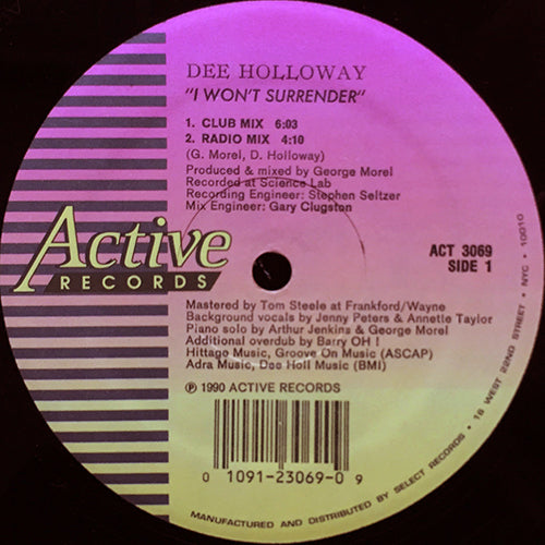 DEE HOLLOWAY // I WON'T SURRENDER (4VER)