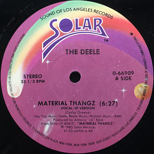 DEELE // MATERIAL THANGZ (6:27) / INST (7:08) / WORKING (9 TO 5) (4:24)