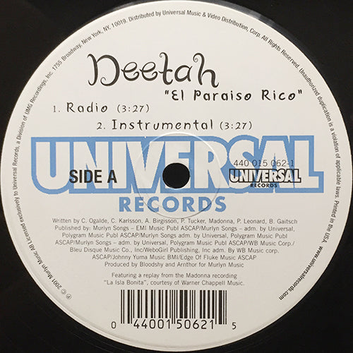 DEETAH // EL PARAISO RICO (4VER) – next records japan