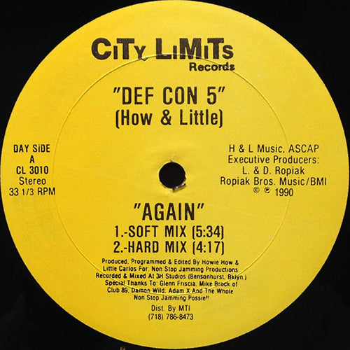 DEF CON 5 (HOW & LITTLE) // AGAIN (2VER) / TECHNO MAN / MOTHER NIGHT