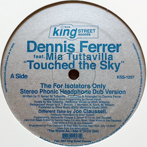 DENNIS FERRER feat. MIA TUTTAVILLA // TOUCHED THE SKY (JOE CLAUSSELL REMIX) (4VER)