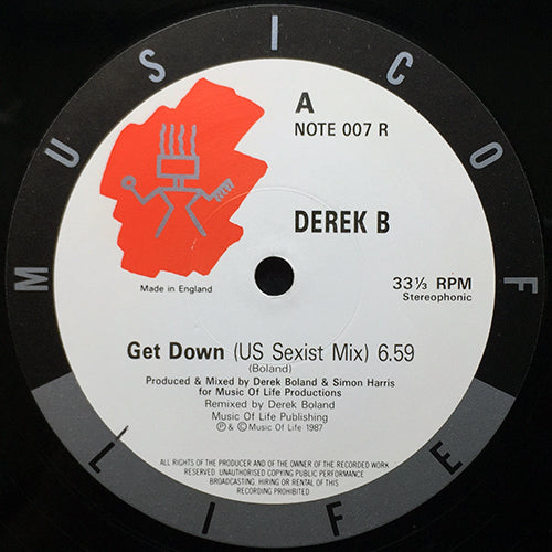 DEREK B // GET DOWN (4VER)