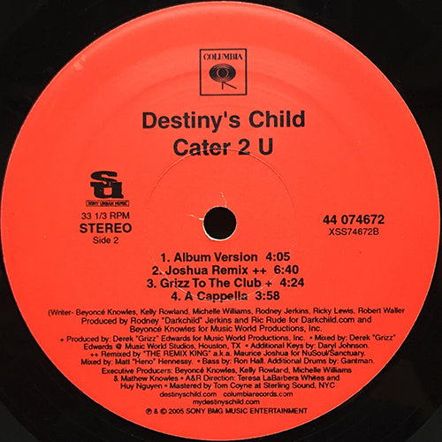 DESTINY'S CHILD // CATER 2 U (REMIX & ORIGINAL) (7VER)