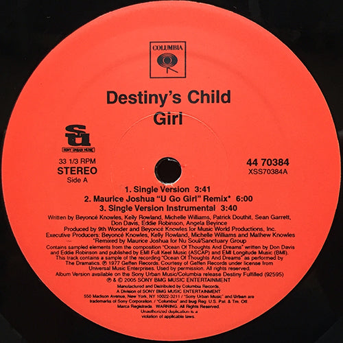 DESTINY'S CHILD // GIRL (5VER)