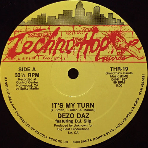 DEZO DAZ // IT'S MY TURN (5:00) / INST / BONUS BEATS