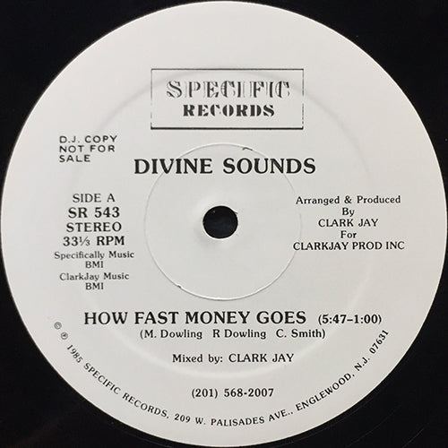 DIVINE SOUNDS // HOW FAST MONEY GOES (3VER) – next records japan