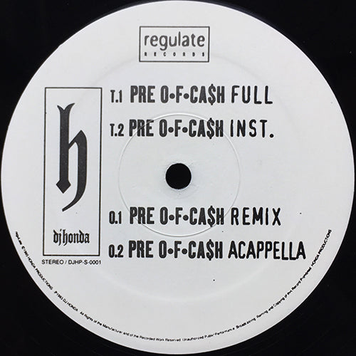 DJ HONDA // PRE OF CASH (4VER)