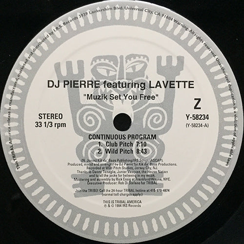 DJ PIERRE feat. LAVETTE // MUZIK SET YOU FREE (3VER)