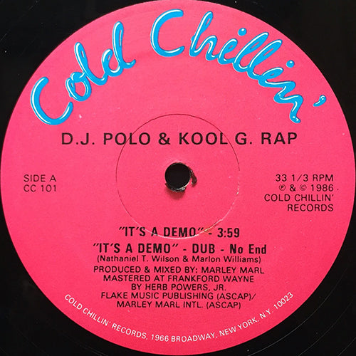 D.J. POLO & KOOL G RAP // IT'S A DEMO (2VER) / I'M FLY (2VER)