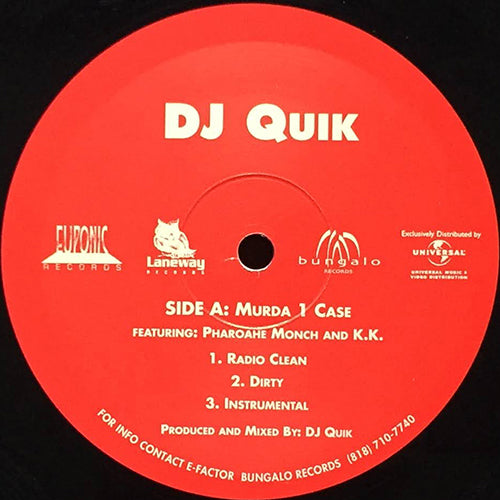 DJ QUIK feat. PHAROAHE MONCH & K.K. // MURDA 1 CASE (3VER) / TROUBLE (REMIX PART 3) (3VER) feat. BEENIE SIGEL & SUGA FREE