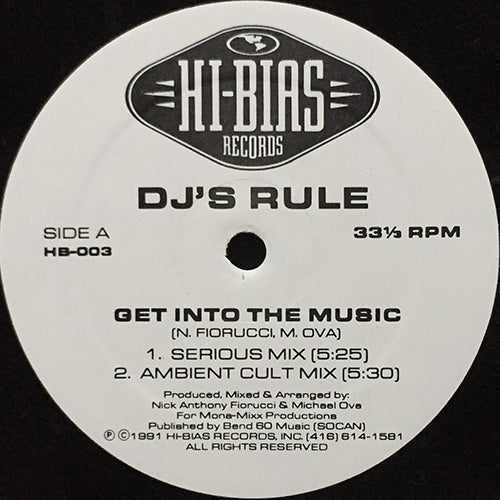 DJ'S RULE // GET INTO THE MUSIC (SERIOUS REMIXES) (5VER)
