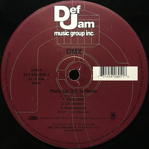DMX // PARTY UP (UP IN HERE) (3VER) / D-X-L (HARD WHITE) (3VER)