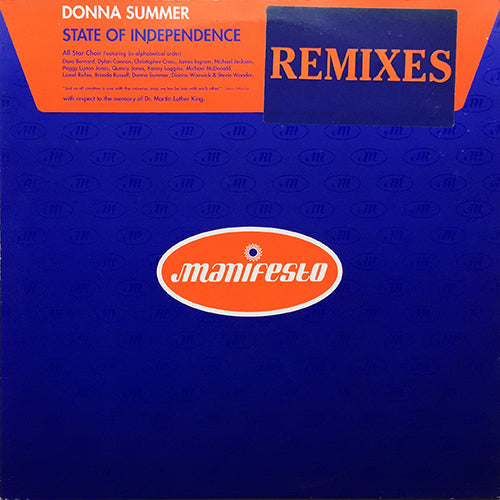 DONNA SUMMER // STATE OF INDEPENDENCE (MURK BOYS REMIX) (4VER)