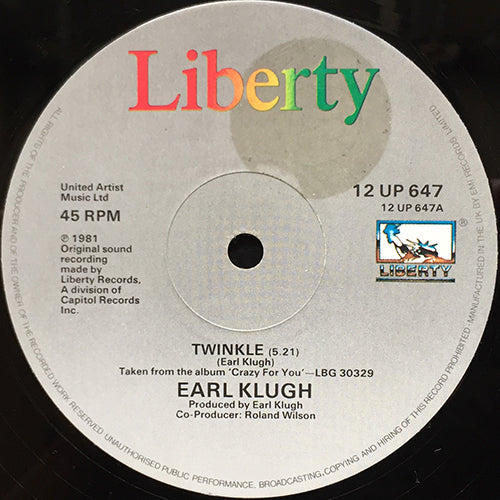 EARL KLUGH // TWINKLE (5:21) / BROADWAY RAMBLE (4:30) / DANCE WITH ME (3:25)