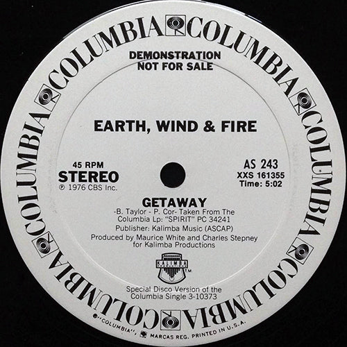 EARTH, WIND & FIRE // GETAWAY (5:02)