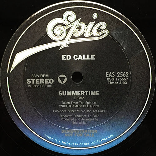 ED CALLE // SUMMERTIME (4:03) / SHADY LADY (5:52)