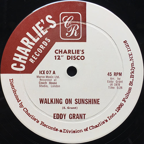 EDDY GRANT // WALKING ON SUNSHINE (5:28) / LIVING ON THE FRONT LINE (5:58)
