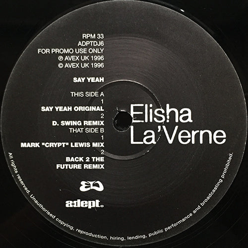 ELISHA LA'VERNE // SAY YEAH! (9VER)