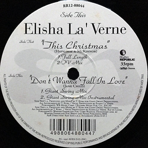 ELISHA LA'VERNE // DON'T WANNA FALL IN LOVE (2VER) / THIS CHRISTMAS (2VER)